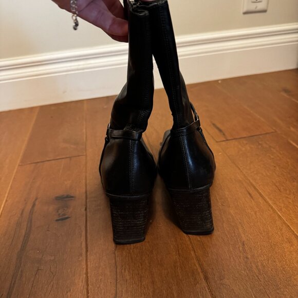 Arnold Churgin Italian Leather Calf-Height Boots – Size 38.5 – VGUC - Picture 8 of 9